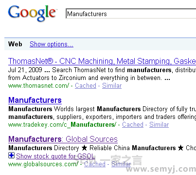 一定要用美國IP ，在英文版的google.com查詢
